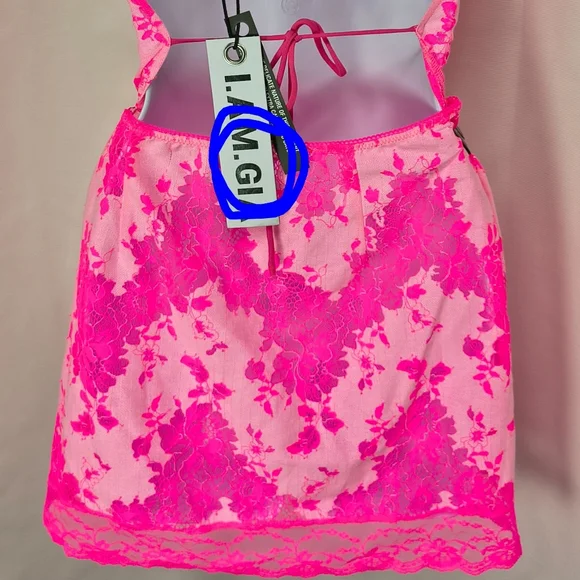 I.AM.GIA Leona Mini Dress Neon Pink - Picture 8 of 9